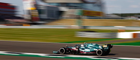 Sebastian during the British Grand Prix in our first home race since 1960