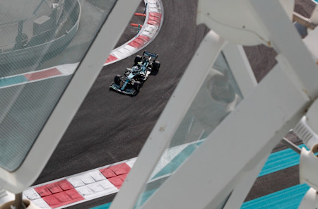 Finding the gaps: the view from the Yas Marina Hotel on Friday