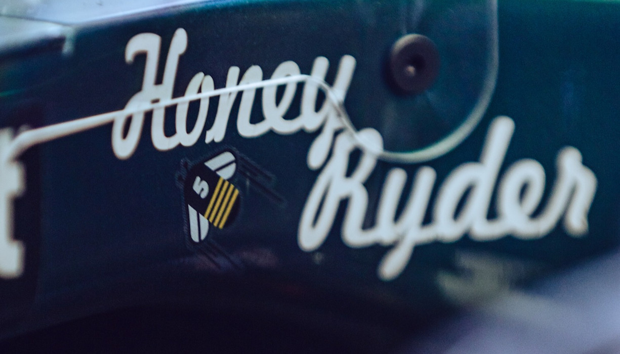 Sebastian's Honey Ryder AMR21 inscription