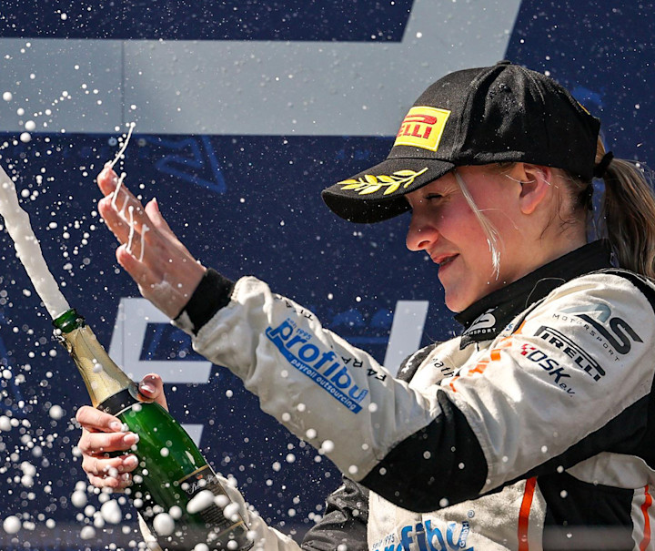 Mathilda podium Spielberg