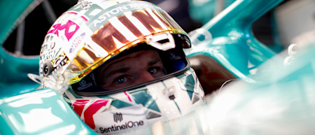 Nico climbs into the AMR22 for the first time in Jeddah