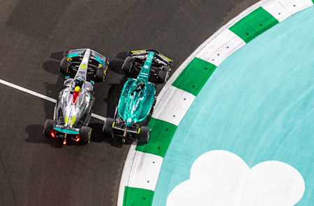 Lance battles Lewis Hamilton as he bids to hold onto a top 10 finish