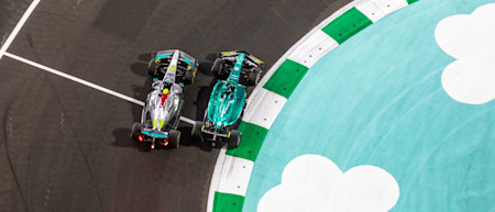 Lance battles Lewis Hamilton as he bids to hold onto a top 10 finish