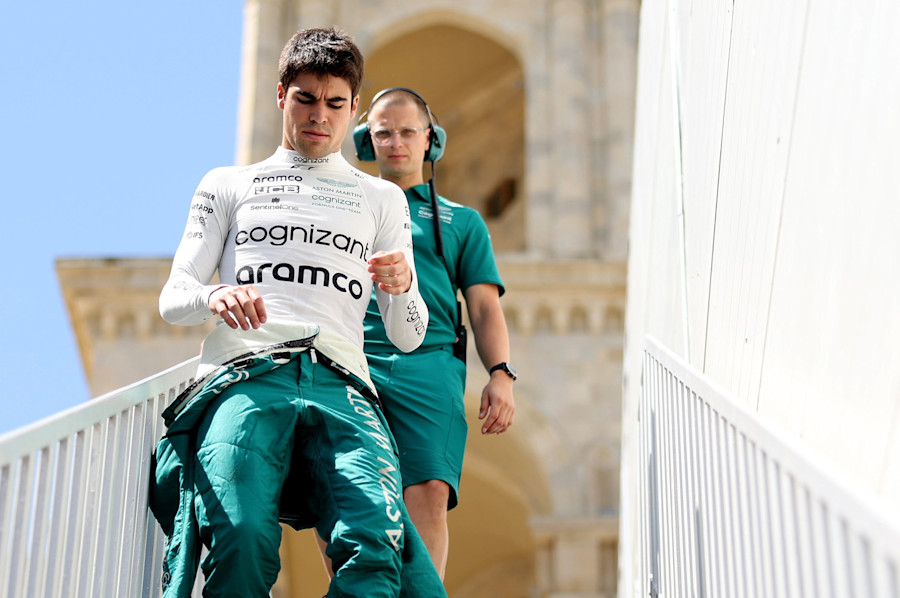 Lance heads to the track for the first day of racing