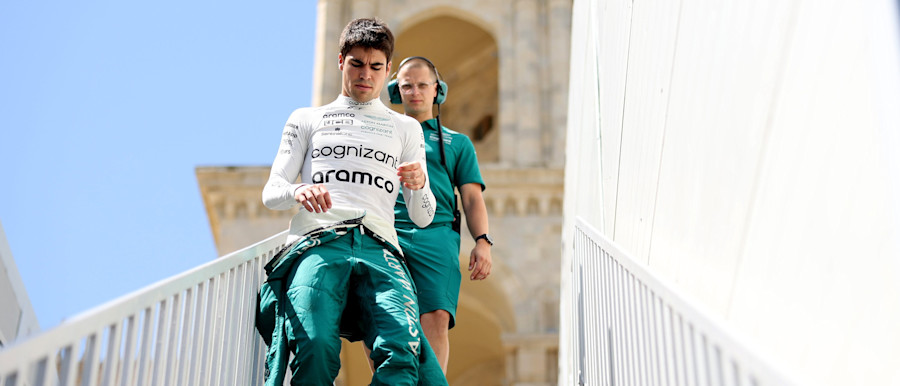 Lance heads to the track for the first day of racing