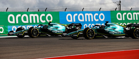 Sebastian and Lance both ran towards the front of the field in the early part of the Grand Prix.