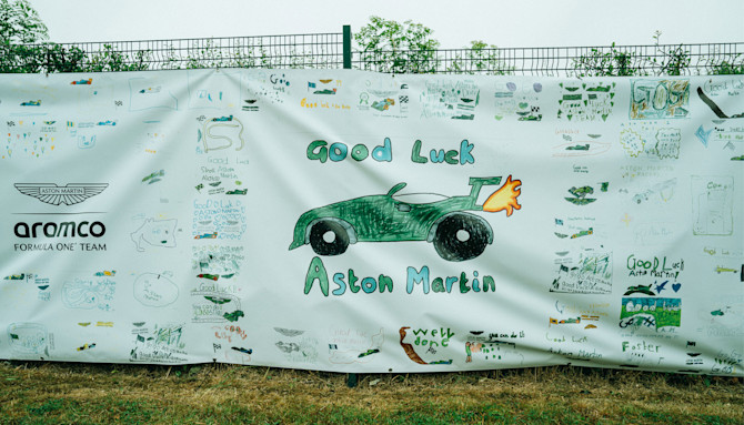 A big thank you to the children of Silverstone Primary School for this heart-warming show of support and creativity.