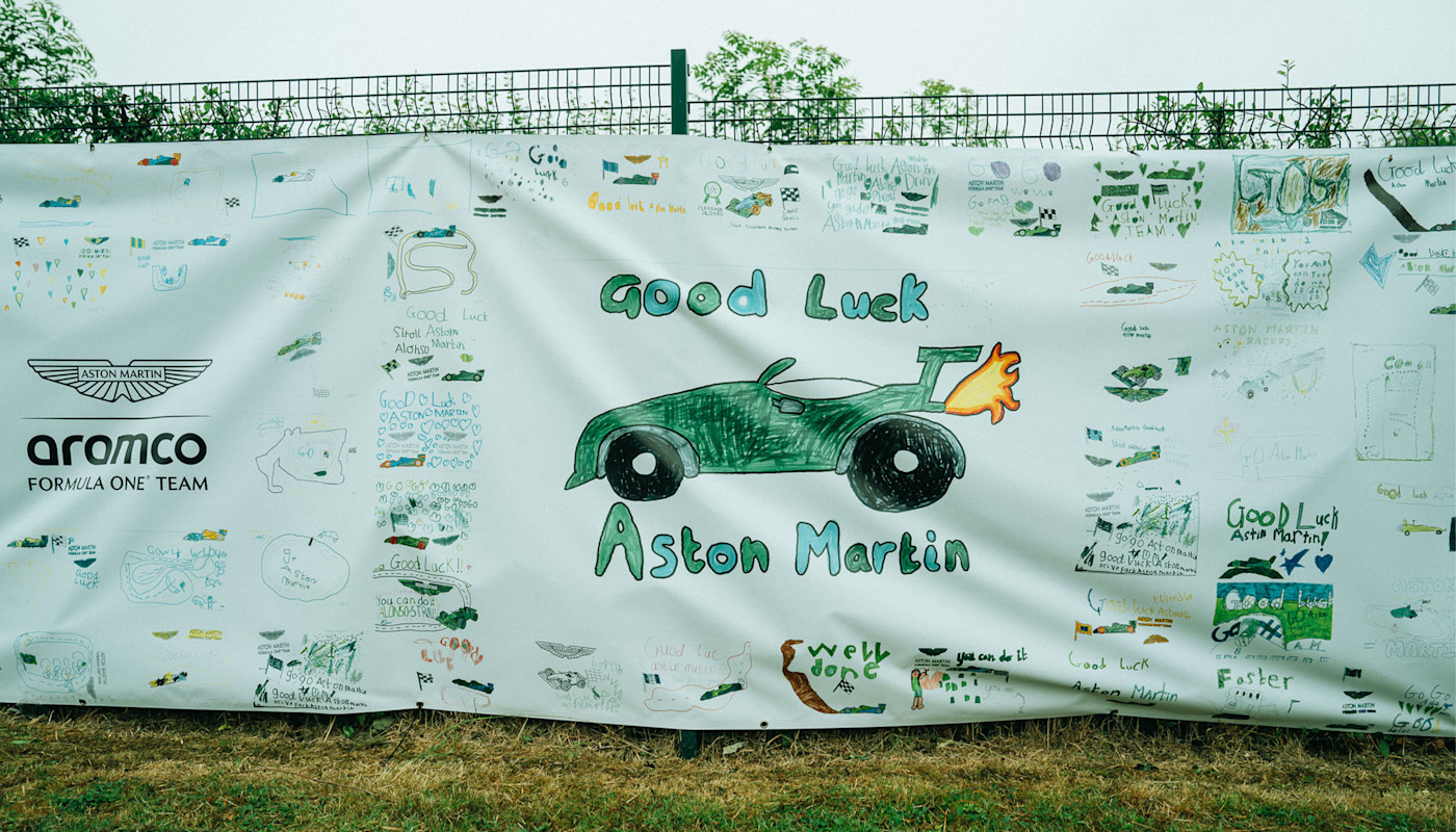 A big thank you to the children of Silverstone Primary School for this heart-warming show of support and creativity.