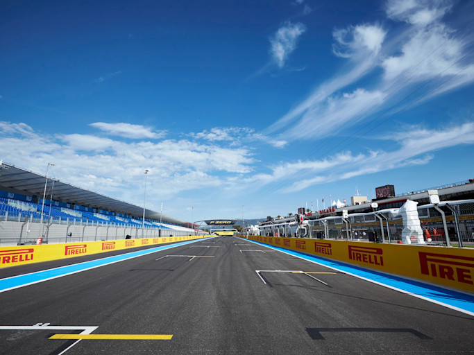 Finishing the lap in France