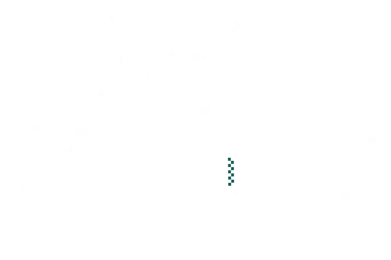 2023 Bahrain Grand Prix track map turns