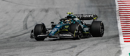 Sebastian had ground to make up in the race and picked up several positions in the early stages.
