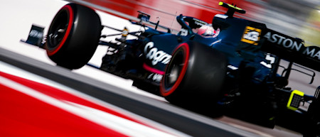 Sebastian pushes the limit of the Soft tyre in practice for the Russian Grand Prix