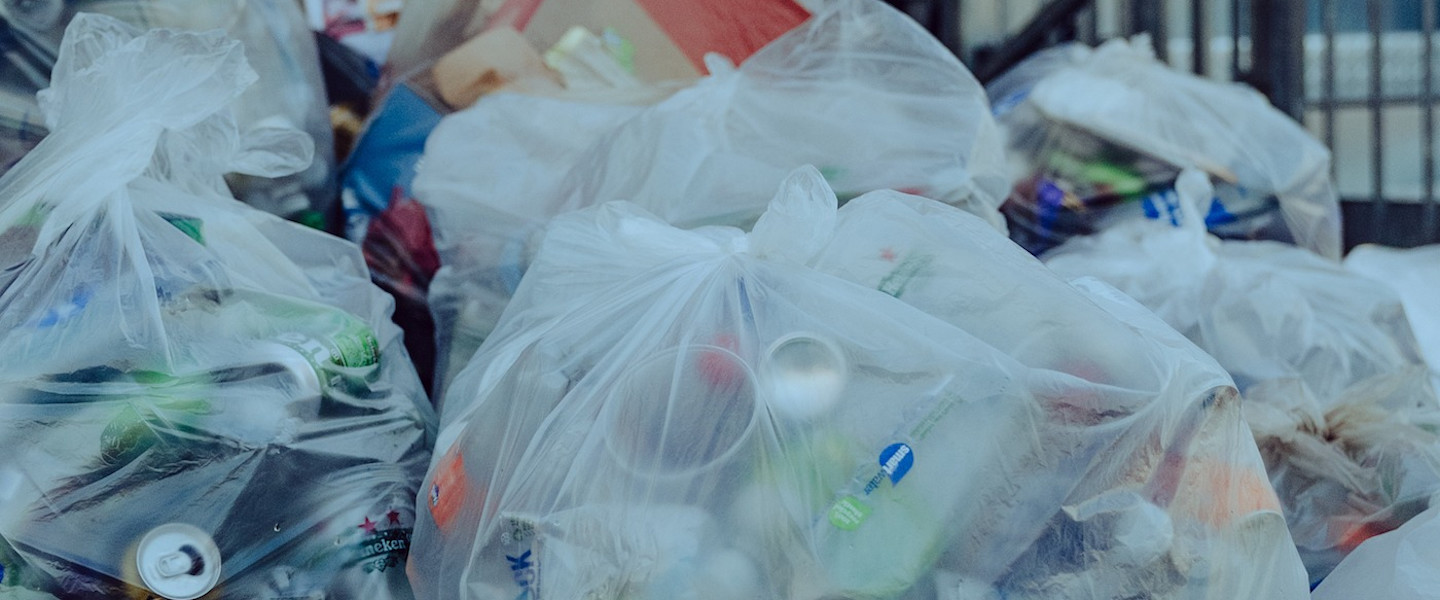 Sebastian picks up litter following the British Grand Prix