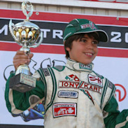 Lance Stroll as a young karting winner