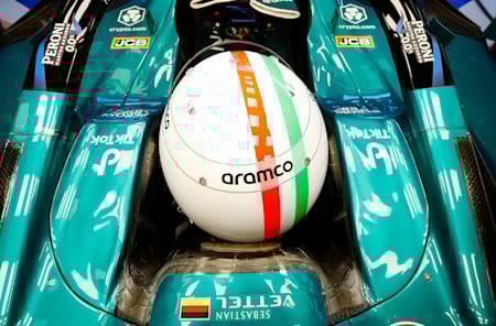 Sebastian returned to the car for FP2, and was eager to head to the track.