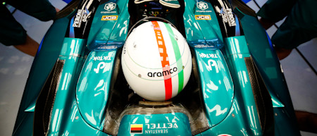 Sebastian returned to the car for FP2, and was eager to head to the track.