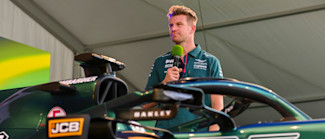 Nico Hülkenberg responds to questions at the I / AM member event 