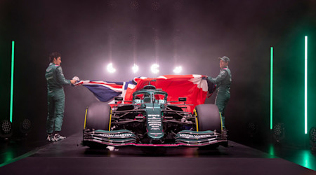 Lance and Sebastian lift the covers off the AMR21