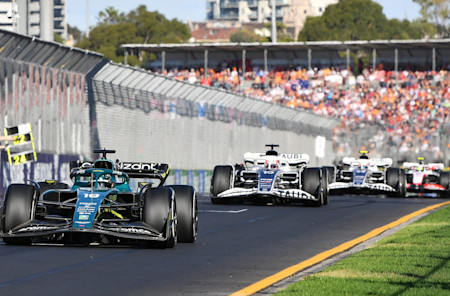 But Lance had to defend hard to retain places, running ninth in the final 10 laps