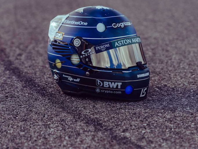Lance's US GP crash helmet
