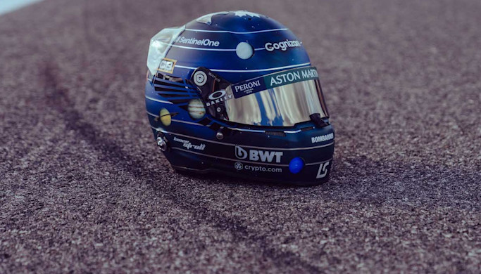 Lance's US GP crash helmet