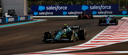 Sebastian held position at the start, and he found himself battling with the Alpines of Esteban Ocon and Fernando Alonso.