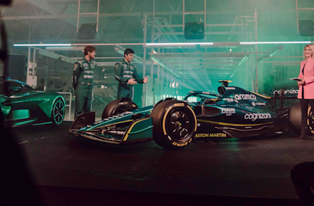 Sky Sports F1's Rachel Brookes quizzes Lance Stroll and Sebastian Vettel about the AMR22