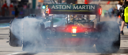 Laying down rubber in Bahrain