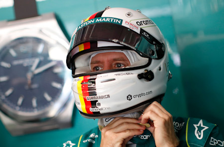 Sebastian gets ready to start in 16th for the Canadian GP