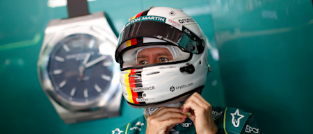 Sebastian gets ready to start in 16th for the Canadian GP