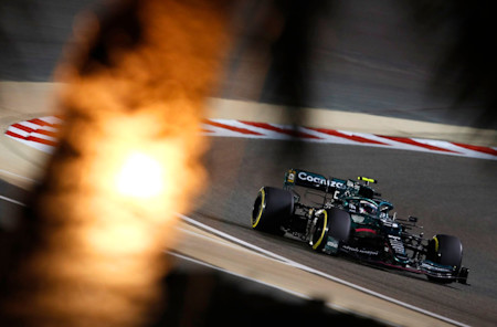 Sebastian gets up to speed in the AMR21