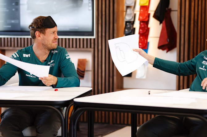 Sebastian and Lance's artistic skills were put to the test in the Blindfold Drawing Challenge