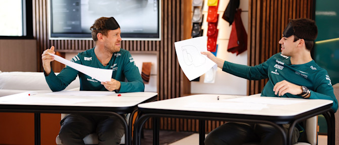 Sebastian and Lance's artistic skills were put to the test in the Blindfold Drawing Challenge