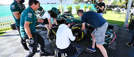Pitstop perfection: Fans took their turns at practicing pitstops during the I / AM GBR member event 