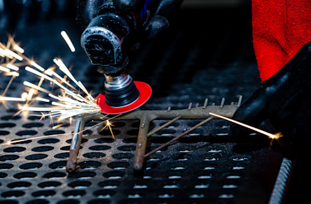 77-40143 - CHASSIS PITOT - 23-0107. Made of titanium, the chassis pitot provides the reference for all the aerodynamic sensors on the car. It sits on the nose of the car and is used to measure the air speed and pressure as air passes over the chassis.