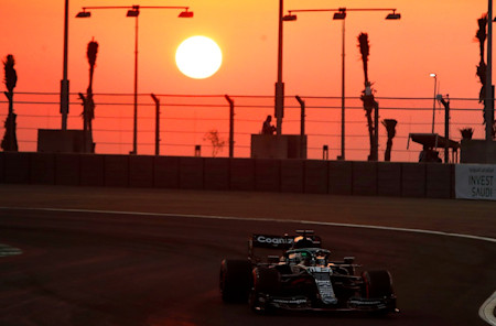 The darkness of FP2 proved more representative as Lance tours the track