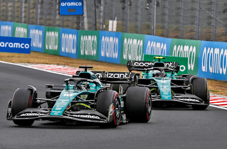 Lance and Sebastian swapped positions late on in the hunt for more points.