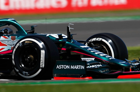 Lance runs in a comfortable eighth late in the British Grand Prix