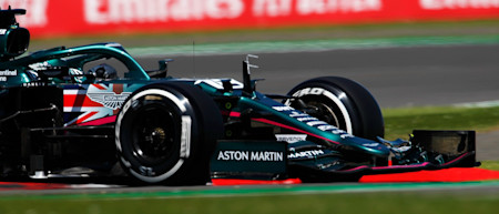 Lance runs in a comfortable eighth late in the British Grand Prix