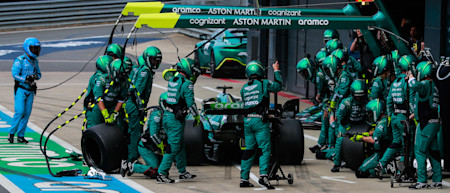 A late Safety Car allowed both Sebastian and Lance to make a timely pitstop