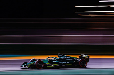 Lance went head-to-head with Lewis Hamilton in Q1