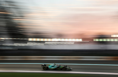 On Saturday, the team completed a modest number of laps in FP3 as the sun started to set.