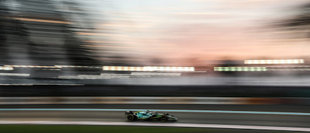 On Saturday, the team completed a modest number of laps in FP3 as the sun started to set.