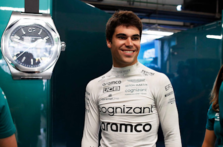Lance is all smiles ahead of the first practice session