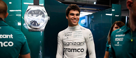 Lance is all smiles ahead of the first practice session