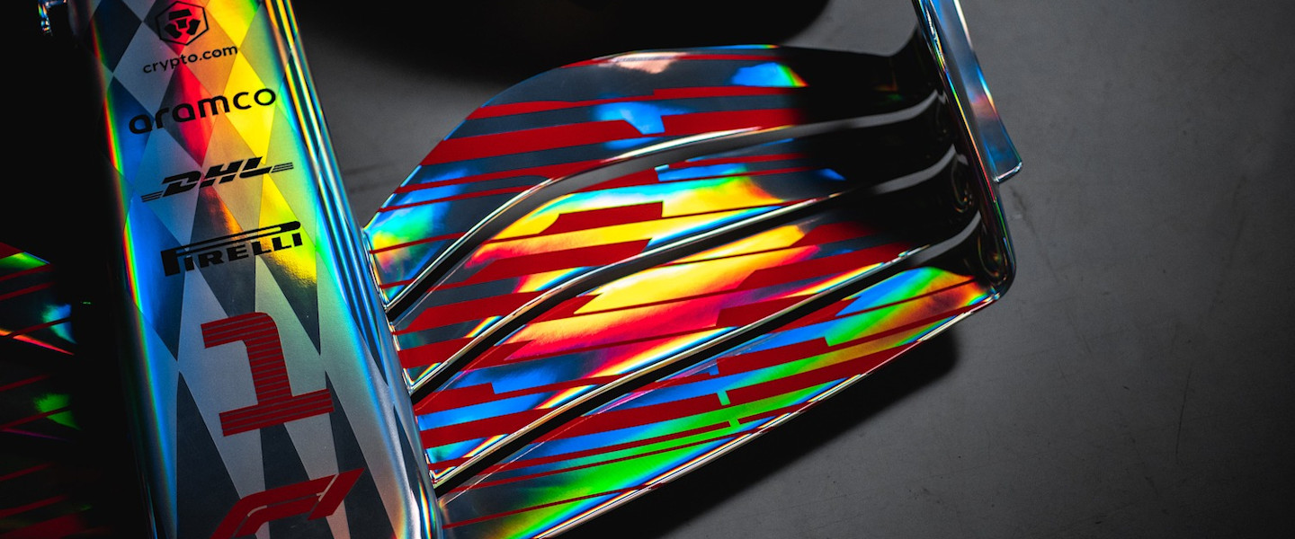 A closer look at the 2022 Formula One car's front wing